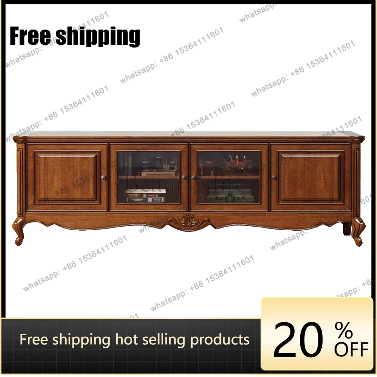 American rural all-solid wood TV cabinet small household storage cabinet
American rural all-solid wood TV cabinet small household storage cabinet