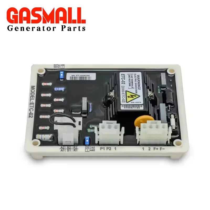 ETC02 AVR Automatic Voltage Regulator Replacement For 220V 380V Generator Parts
ETC02 AVR Automatic Voltage Regulator Replacement For 220V 380V Generator Parts
