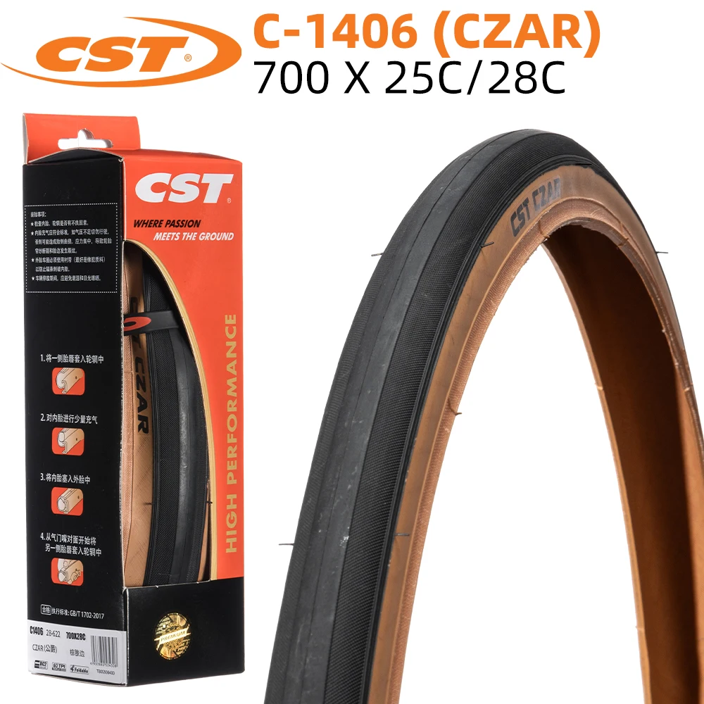 CST C1406 ROAD BICYCLE TIRE OF ROAD BIKE TYRE CZAR C-1406 FOLDABLE BEAD CLINCHER 700C 700X25 700X28 25C 28C
CST C1406 ROAD BICYCLE TIRE OF ROAD BIKE TYRE CZAR C-1406 FOLDABLE BEAD CLINCHER 700C 700X25 700X28 25C 28C