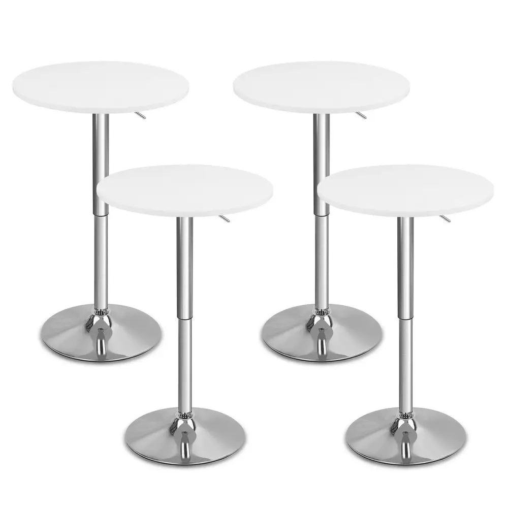 Round Bar Pub Tables Set of 4, 360 Swivel High Top Cocktail Table with Metal Base, 2636 Height Adjustable Bistro Table for Home
Round Bar Pub Tables Set of 4, 360 Swivel High Top Cocktail Table with Metal Base, 2636 Height Adjustable Bistro Table for Home