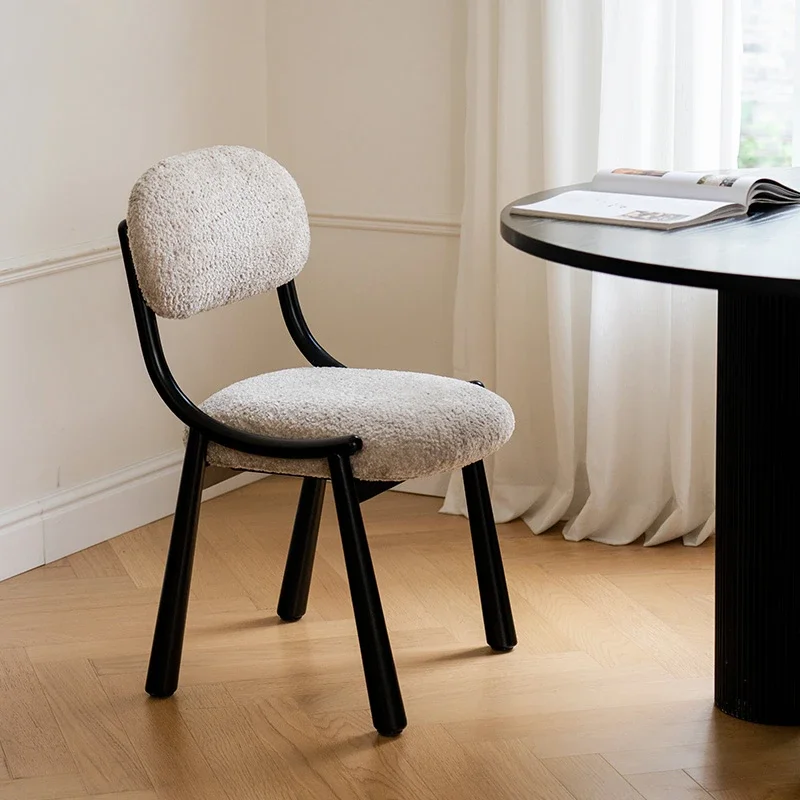 Lamb Sean Chair/Home Dining Chair/Simple Casual Nordic Backrest Black Metal Stainless Steel Chair
Lamb Sean Chair/Home Dining Chair/Simple Casual Nordic Backrest Black Metal Stainless Steel Chair