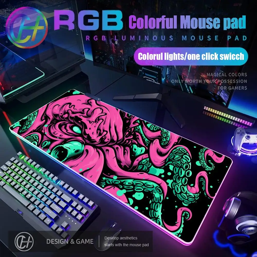 Octopus Monster Anime Mouse Pad RGB Gaming Mouse Pad Desk Mat HD Gamer Large LED Light XXL HYBXAXC 90X40 Mouse Pad
Octopus Monster Anime Mouse Pad RGB Gaming Mouse Pad Desk Mat HD Gamer Large LED Light XXL HYBXAXC 90X40 Mouse Pad