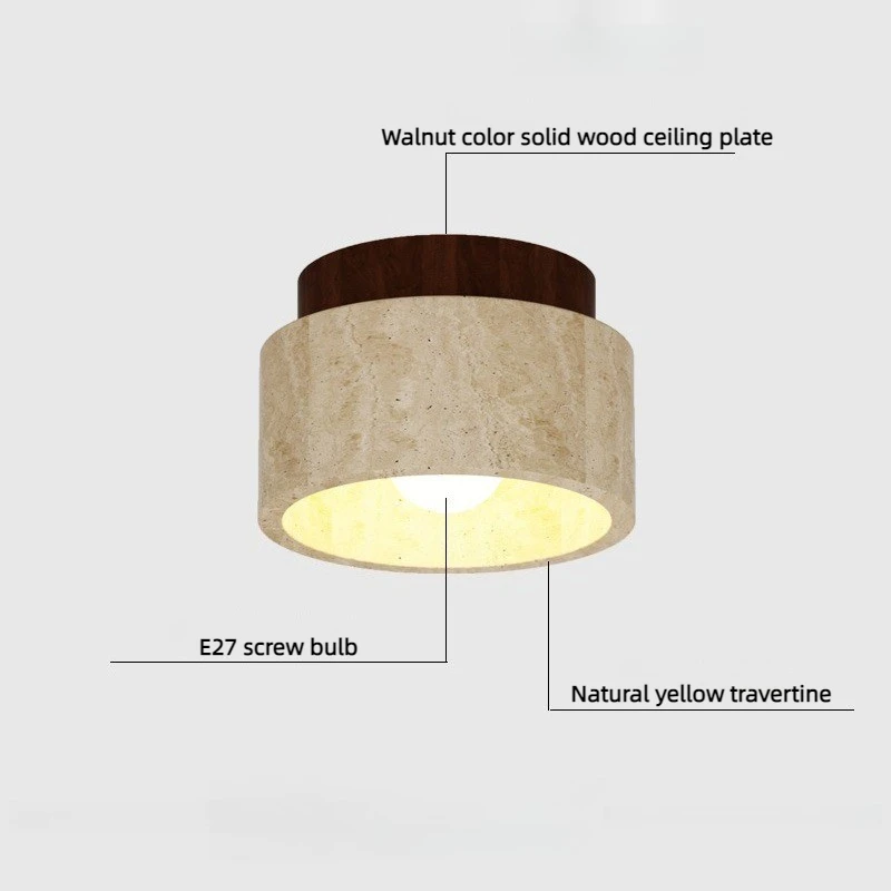 Natural Travertine Ceiling Lamp Aisle Corridor Entrance Chandelier Japanese Style Retro Tricolor Ceiling Light Wooden Base Lamps
Natural Travertine Ceiling Lamp Aisle Corridor Entrance Chandelier Japanese Style Retro Tricolor Ceiling Light Wooden Base Lamps