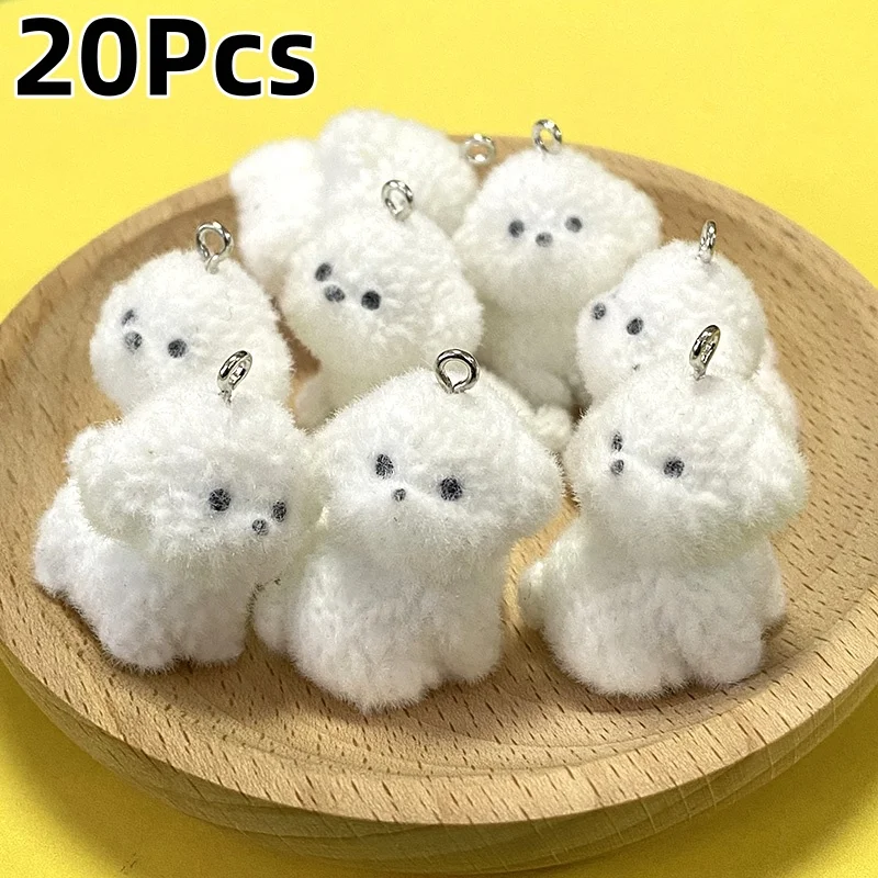 20pcs/Pack Wholesale Furry Small Dog Resin Charms Cute 3D Bichon Frise Pet Pendant Accessory DIY For Keychain Jewelry Make
20pcs/Pack Wholesale Furry Small Dog Resin Charms Cute 3D Bichon Frise Pet Pendant Accessory DIY For Keychain Jewelry Make
