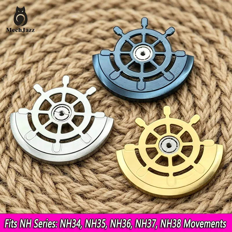 Ship Wheel Automatic Rotor, Modified Oscillating Weight, Compatible with NH Series Movements, Watch Accessories, Mod Parts
Ship Wheel Automatic Rotor, Modified Oscillating Weight, Compatible with NH Series Movements, Watch Accessories, Mod Parts