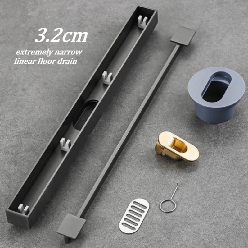 Bathroom shower room floor drain 304 stainless steel rust proof, 3.2cm wide, balcony modern minimalist anti odor floor drain
Bathroom shower room floor drain 304 stainless steel rust proof, 3.2cm wide, balcony modern minimalist anti odor floor drain