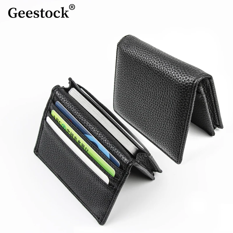 Geestock Business Card Holder Litchi Pattern Mini Men's Card Holder Storage Card Bag Multi Slot Card Sleeve Card Clip Wallet
Geestock Business Card Holder Litchi Pattern Mini Men's Card Holder Storage Card Bag Multi Slot Card Sleeve Card Clip Wallet