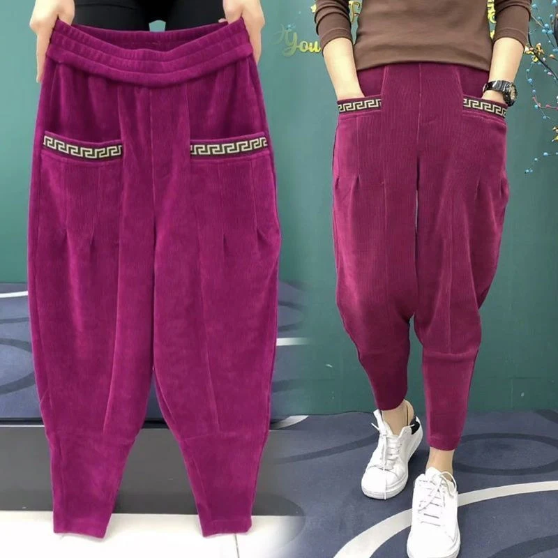 Autumn Winter Women Thick Streetwear Vintage Pockets High Waist Haren Pants Female Casual Loose Trousers Sweatpants Clothing 4XL
Autumn Winter Women Thick Streetwear Vintage Pockets High Waist Haren Pants Female Casual Loose Trousers Sweatpants Clothing 4XL