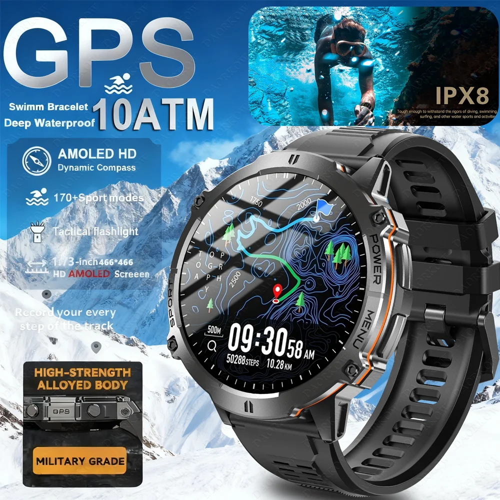 DAORKOW outdoor sports intelligence watch 900 mah battery 1.73 -inch AMOLED hd screen compass bluetooth phone smart watches
DAORKOW outdoor sports intelligence watch 900 mah battery 1.73 -inch AMOLED hd screen compass bluetooth phone smart watches