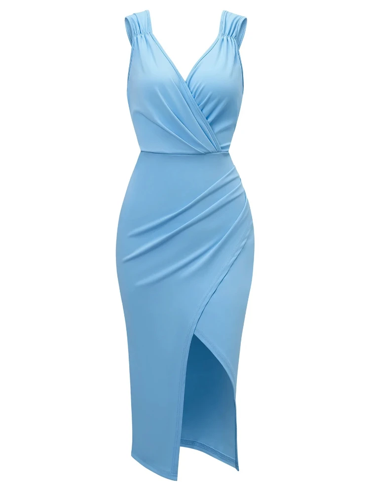 Summer New Sexy High Quality V-Neck Sleeveless Evening Party Dress Elegant Dress Women Fashion Formal Dress Female Solid
Summer New Sexy High Quality V-Neck Sleeveless Evening Party Dress Elegant Dress Women Fashion Formal Dress Female Solid