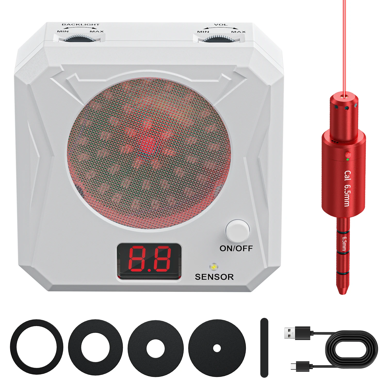 6.5mm Dual purpose Red Dot Trainer and Infrared Induction Electronic Laser Target Training Toy Equipment
6.5mm Dual purpose Red Dot Trainer and Infrared Induction Electronic Laser Target Training Toy Equipment