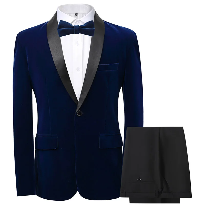 Men's Pants Suits Mens 2-piece Set Man Clothing Contrasting Gold Velvet Slim Fit Groomsman's Dress Business Mail Casual Suit
Men's Pants Suits Mens 2-piece Set Man Clothing Contrasting Gold Velvet Slim Fit Groomsman's Dress Business Mail Casual Suit