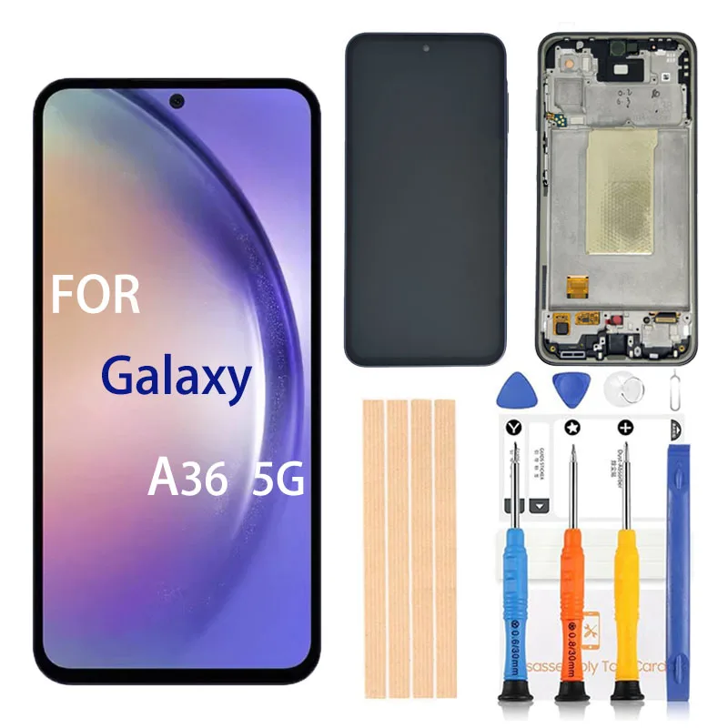 Оригинальный ЖК-дигитайзер Amoled для Samsung Galaxy A36 5G, замена экрана SM-A366U, SM-A366U1, A366E, SM-A366B/DS, сенсорный дисплей
Оригинальный ЖК-дигитайзер Amoled для Samsung Galaxy A36 5G, замена экрана SM-A366U, SM-A366U1, A366E, SM-A366B/DS, сенсорный дисплей