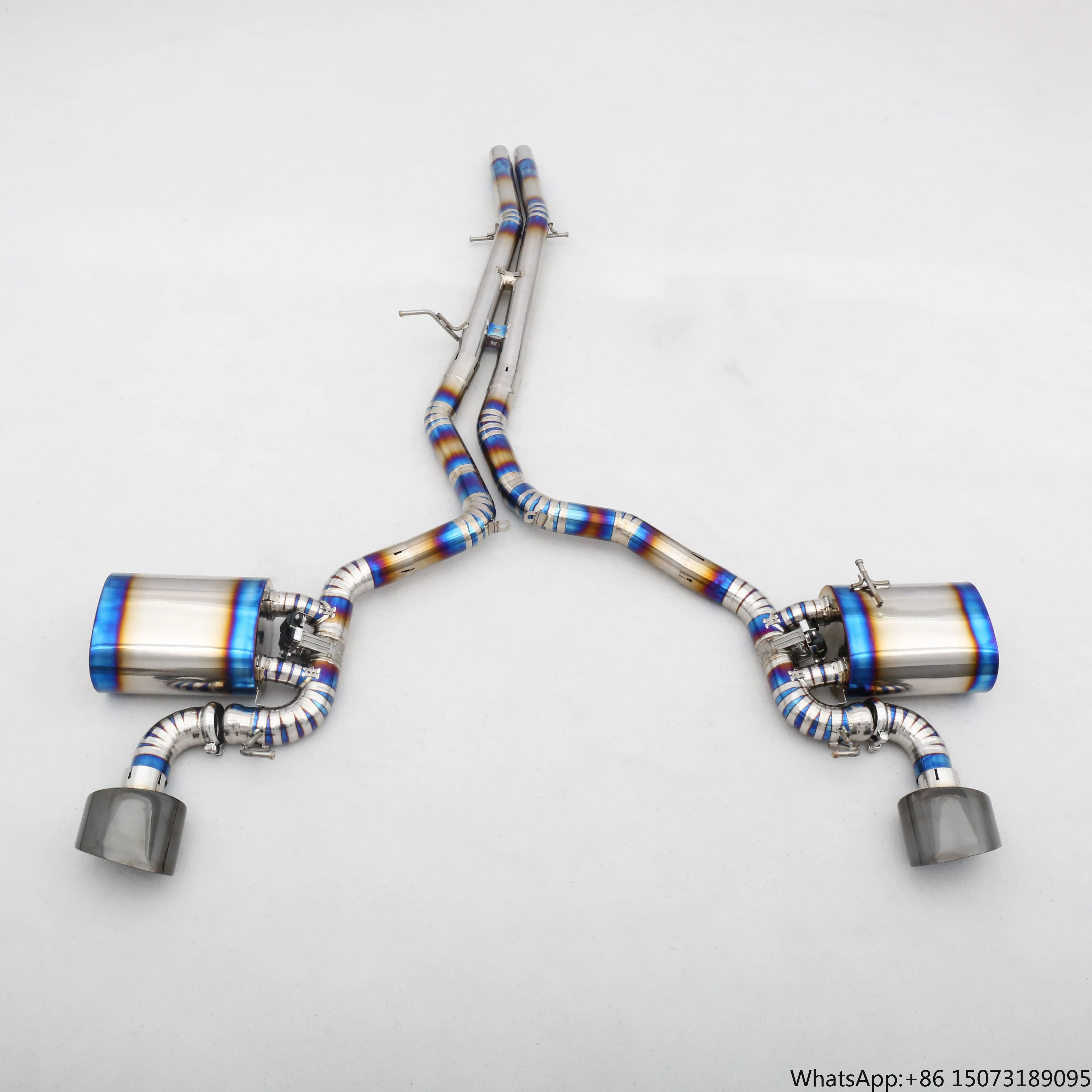 Factory Customization 304 Stainless Steel/Titanium Valved Exhaust System Designed for RS5 B9 2.9T EA839
Factory Customization 304 Stainless Steel/Titanium Valved Exhaust System Designed for RS5 B9 2.9T EA839