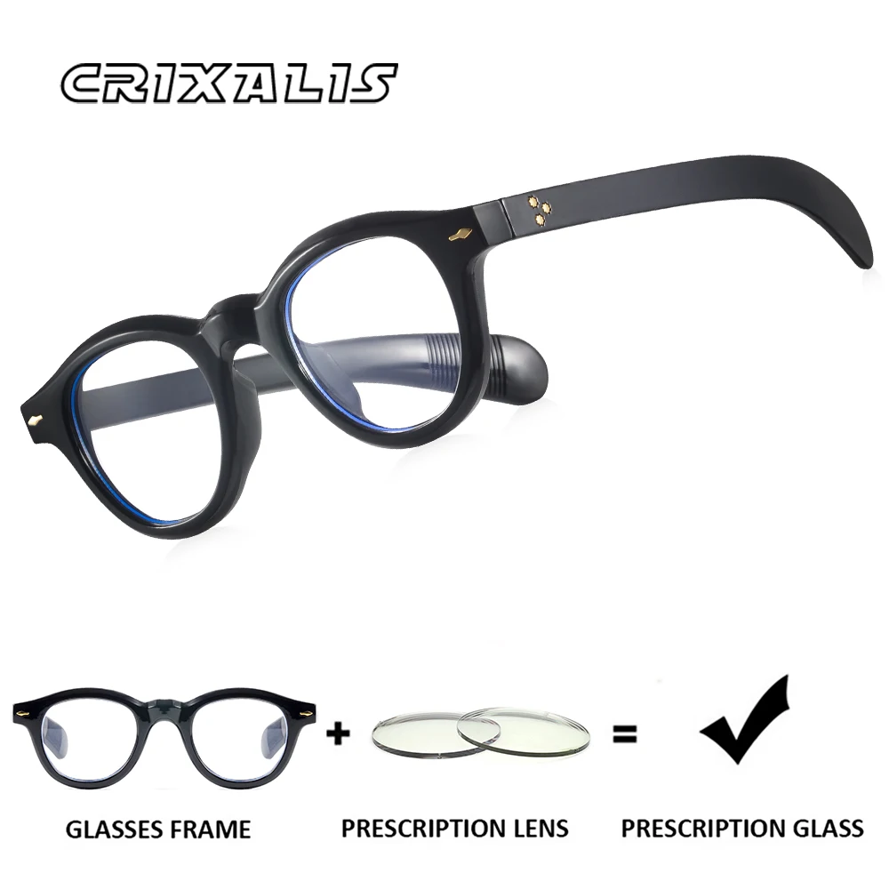 CRIXALIS Vintage Retro Round Customization Prescription for Men Women Oval Spectacles Frames Custom Myopia Hyperopia Eyewear
CRIXALIS Vintage Retro Round Customization Prescription for Men Women Oval Spectacles Frames Custom Myopia Hyperopia Eyewear
