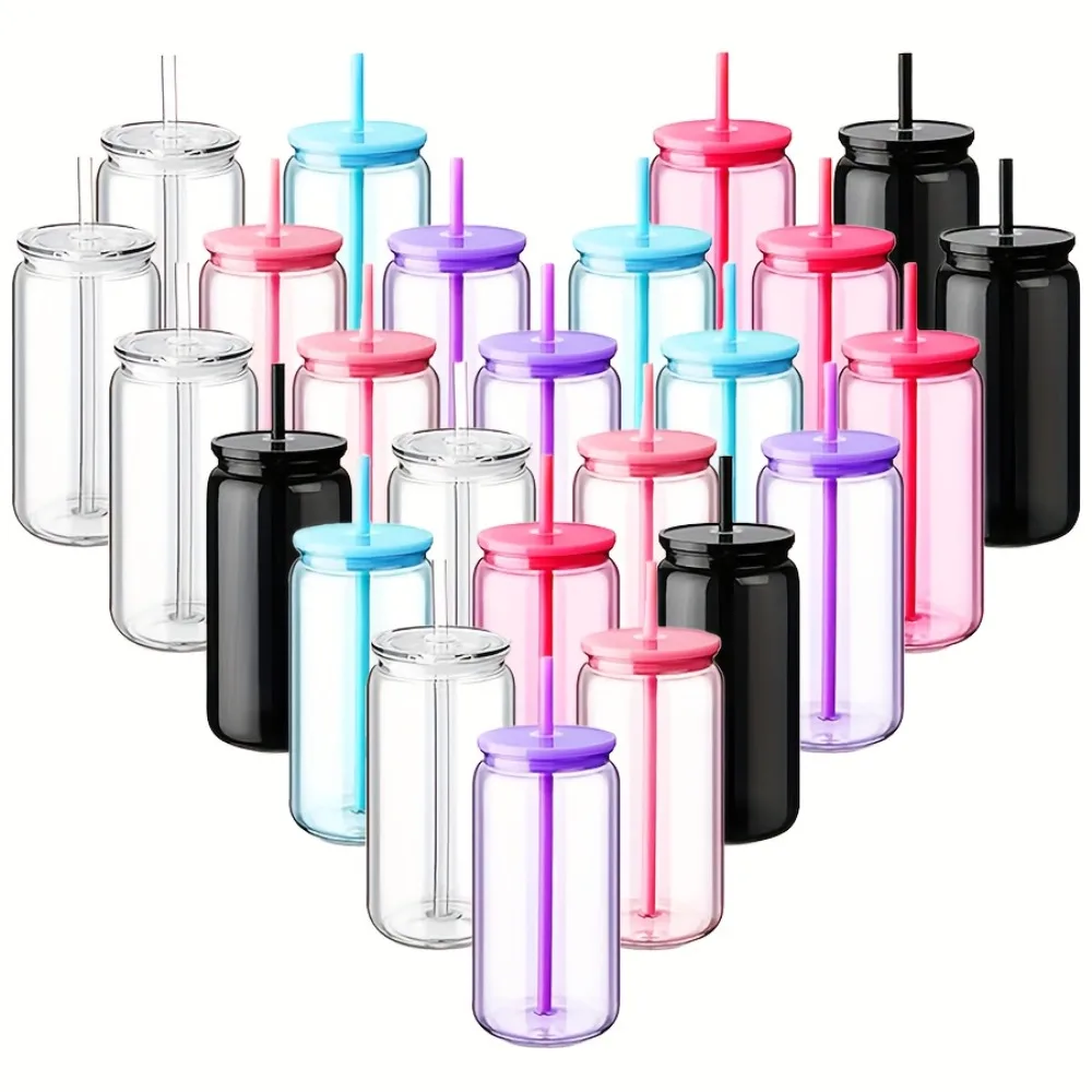 Vibrant 16 Oz Plastic Cups Featuring Lids And Straws - Designed Like Mason Jars, Water, And Various Drinks - Great for Gym
Vibrant 16 Oz Plastic Cups Featuring Lids And Straws - Designed Like Mason Jars, Water, And Various Drinks - Great for Gym
