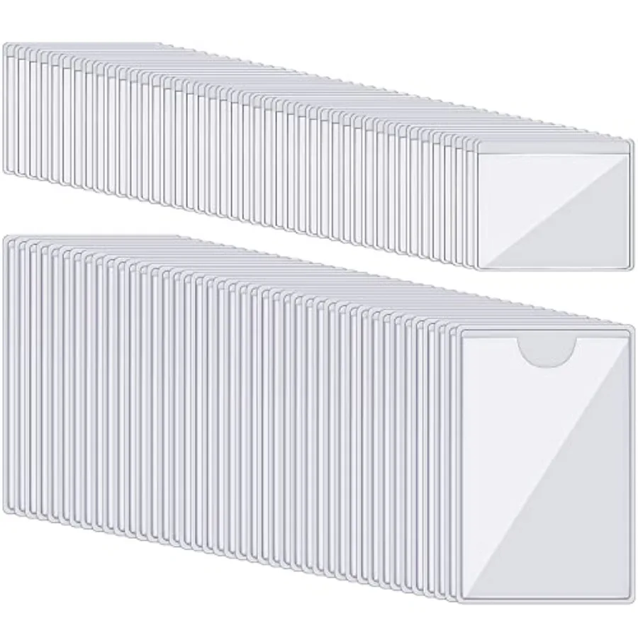 100 Self-adhesive Index Card Holder for Business Cards, Clear Plastic Sticky Labels Holders for Storage Bins Toy Bins Scrapbook
100 Self-adhesive Index Card Holder for Business Cards, Clear Plastic Sticky Labels Holders for Storage Bins Toy Bins Scrapbook