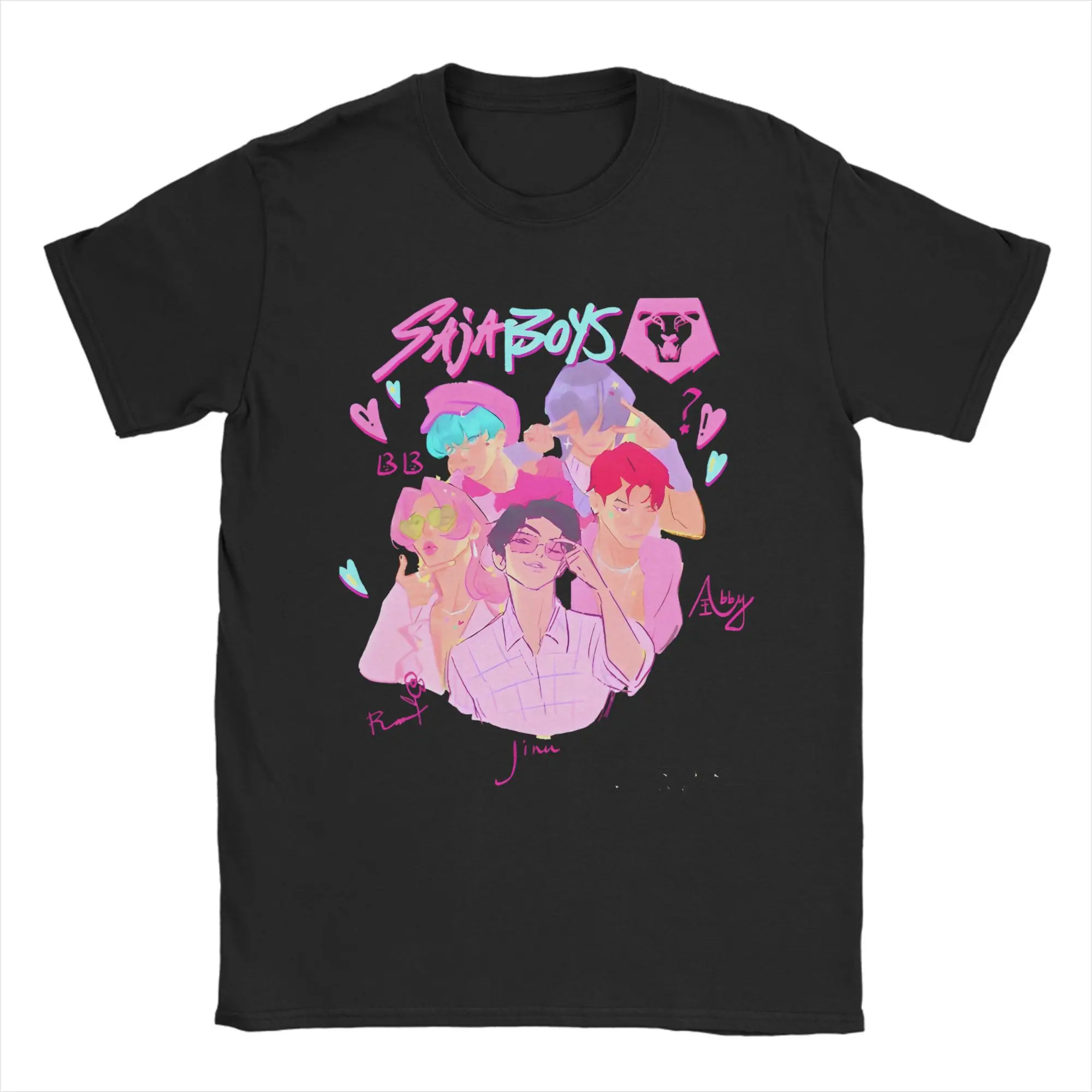 Мужская футболка Saja Boys Boyband Awesome, футболка из 100% хлопка Kpop Demon Hunters, футболки с круглым вырезом, одежда с графикой
Мужская футболка Saja Boys Boyband Awesome, футболка из 100% хлопка Kpop Demon Hunters, футболки с круглым вырезом, одежда с графикой