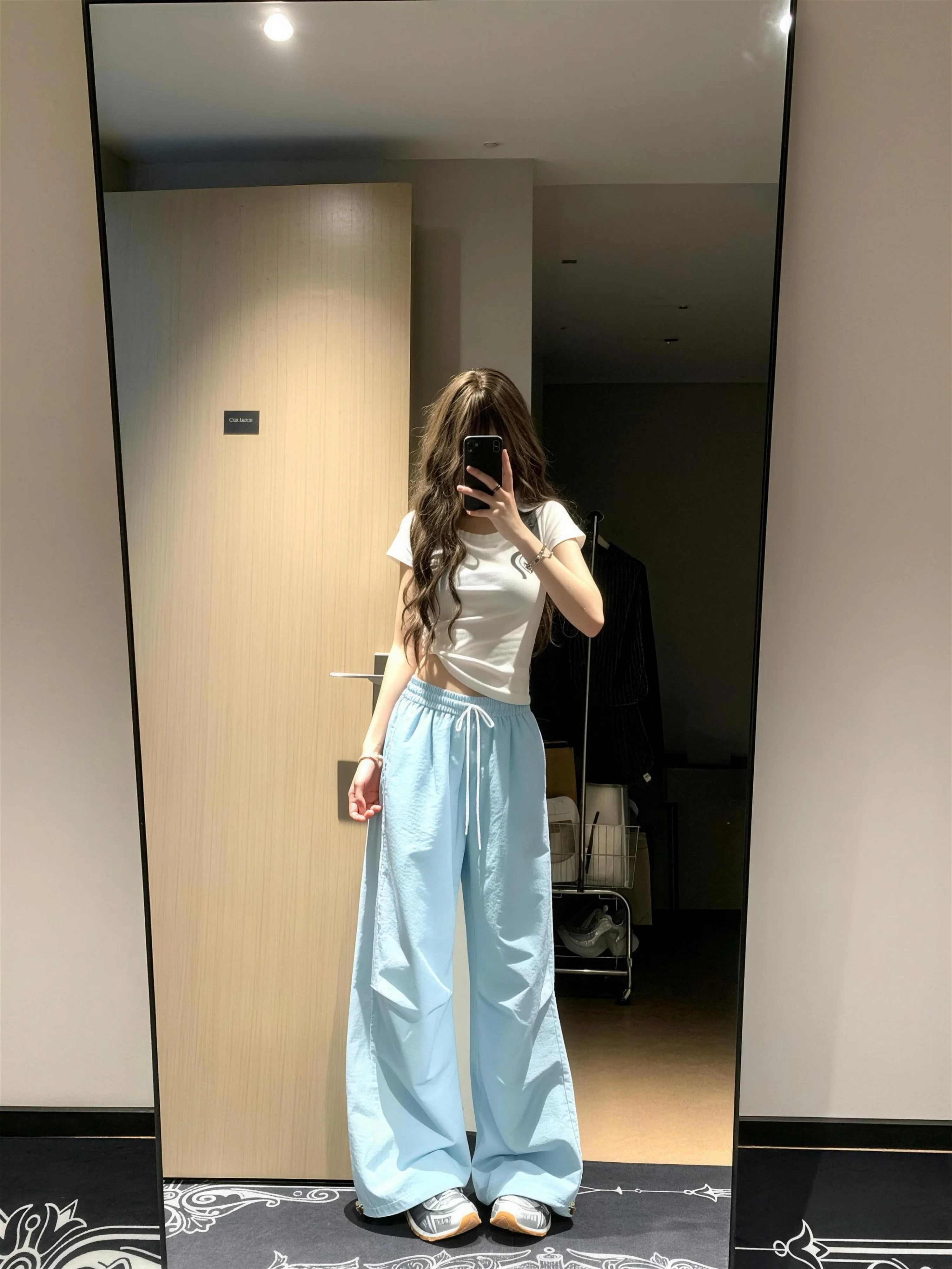 Quick Dry Blue Sport Pants Women Summer American Workwear Casual Jazz Dance Pants High Waist Wide Leg Pants Polyester Fiber
Quick Dry Blue Sport Pants Women Summer American Workwear Casual Jazz Dance Pants High Waist Wide Leg Pants Polyester Fiber