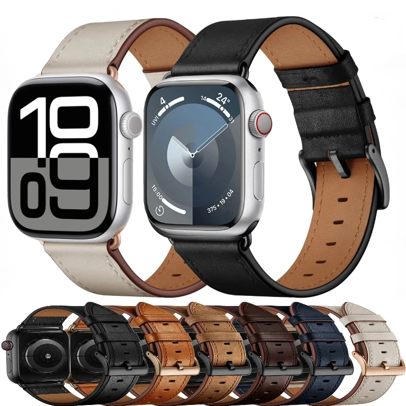 Soft Leather Strap for Apple Watch Ultra 49mm 10 9 8 7 45mm 41mm 42mm 46mm Comfortable Wristband iWatch 6 5 4 3 SE Belt Correa
Soft Leather Strap for Apple Watch Ultra 49mm 10 9 8 7 45mm 41mm 42mm 46mm Comfortable Wristband iWatch 6 5 4 3 SE Belt Correa