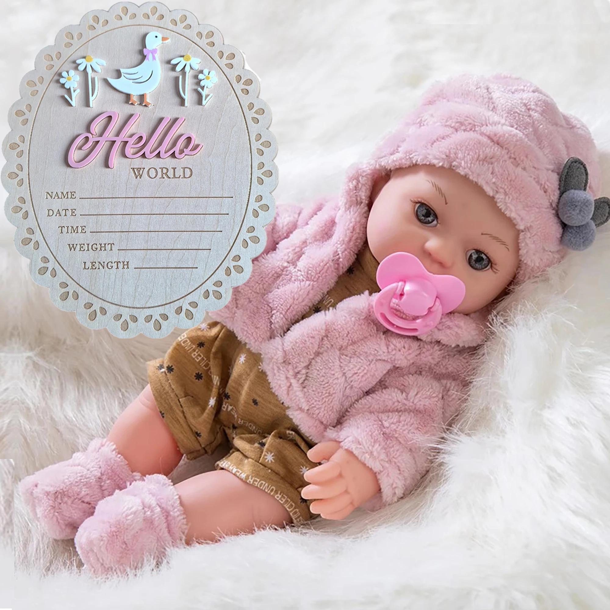 12-Inch Handmade High-Quality Soft Vinyl Silicone Rebirth Doll Comfort Toy DQ12G 3D Painted Baby Doll Holiday Gift
12-Inch Handmade High-Quality Soft Vinyl Silicone Rebirth Doll Comfort Toy DQ12G 3D Painted Baby Doll Holiday Gift