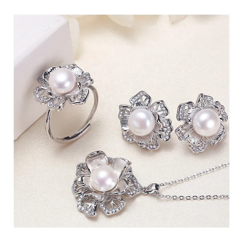 Jewelry Customized Pearl Set Jewelry Three-piece Set Freshwater Pearl Stud Earrings Pendant Necklace Pearl Set
Jewelry Customized Pearl Set Jewelry Three-piece Set Freshwater Pearl Stud Earrings Pendant Necklace Pearl Set