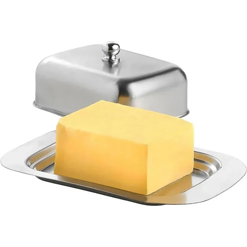 Stainless Steel Butter Dish with Lid Butter Cheese Storage Box Cheese Dish Butter Plate with Lid Butter Holder Kitchen Dinnerwar
Stainless Steel Butter Dish with Lid Butter Cheese Storage Box Cheese Dish Butter Plate with Lid Butter Holder Kitchen Dinnerwar