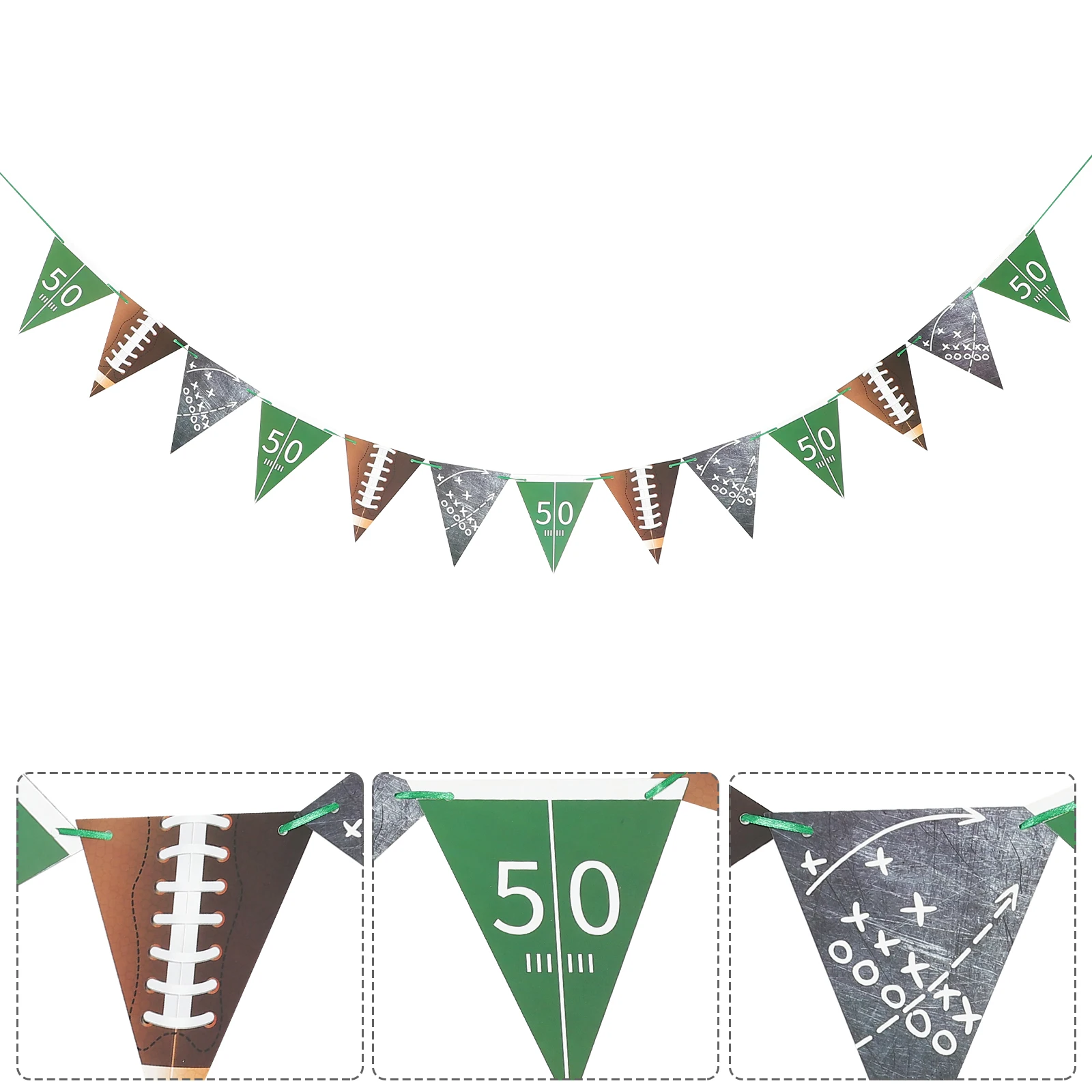Football Party Pennant Garland American Style Rugby Flags Bunting Banner Decorations Kids Birthday Hanging Wall Window
Football Party Pennant Garland American Style Rugby Flags Bunting Banner Decorations Kids Birthday Hanging Wall Window
