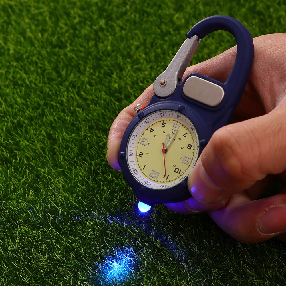 Climbing Buckle Watch Portable Pocket Watch LED Light Multi-Function Outdoor Sports Hikers Waterproof Clip-on Luminous Night
Climbing Buckle Watch Portable Pocket Watch LED Light Multi-Function Outdoor Sports Hikers Waterproof Clip-on Luminous Night