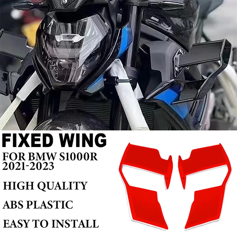 Подходит для BMW S1000R M1000R S1000 R M1000 R 2021-2023 2022, переднее аэродинамическое боковое крыло мотоцикла, спойлер с фиксированным крылом
Подходит для BMW S1000R M1000R S1000 R M1000 R 2021-2023 2022, переднее аэродинамическое боковое крыло мотоцикла, спойлер с фиксированным крылом