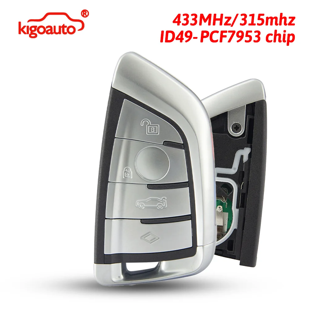 kigoauto FCC NBGIDGNG1 Smart key 4 button 433/315mhz ID49-PCF7953 chip for 2014-2019 BMW X5 X6 3 Series 5 Series
kigoauto FCC NBGIDGNG1 Smart key 4 button 433/315mhz ID49-PCF7953 chip for 2014-2019 BMW X5 X6 3 Series 5 Series