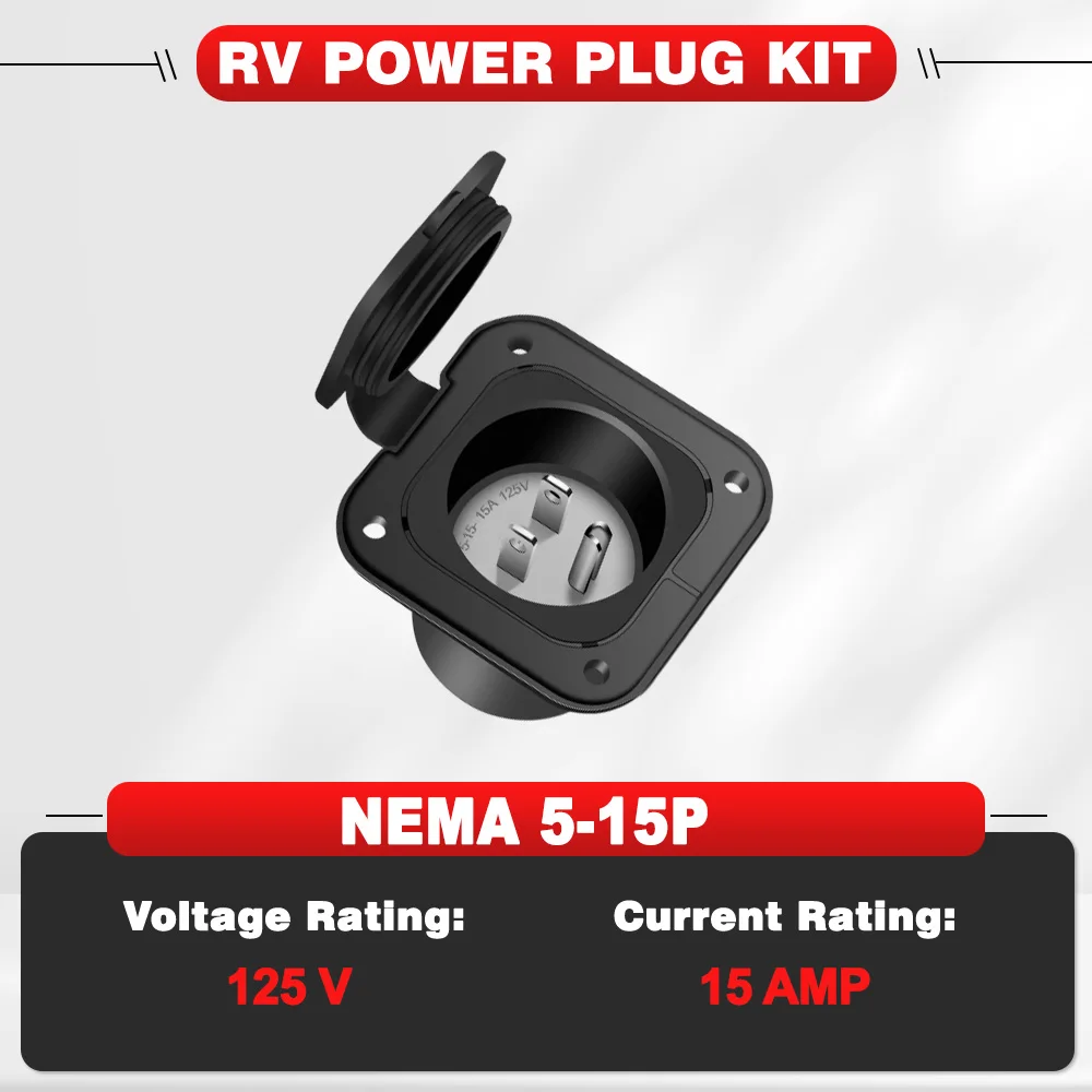 1 комплект, розетка с крышкой, NEMA 5-15P, 125 В, 15 А, встраиваемая розетка, адаптер, аксессуары для автофургонов
1 комплект, розетка с крышкой, NEMA 5-15P, 125 В, 15 А, встраиваемая розетка, адаптер, аксессуары для автофургонов