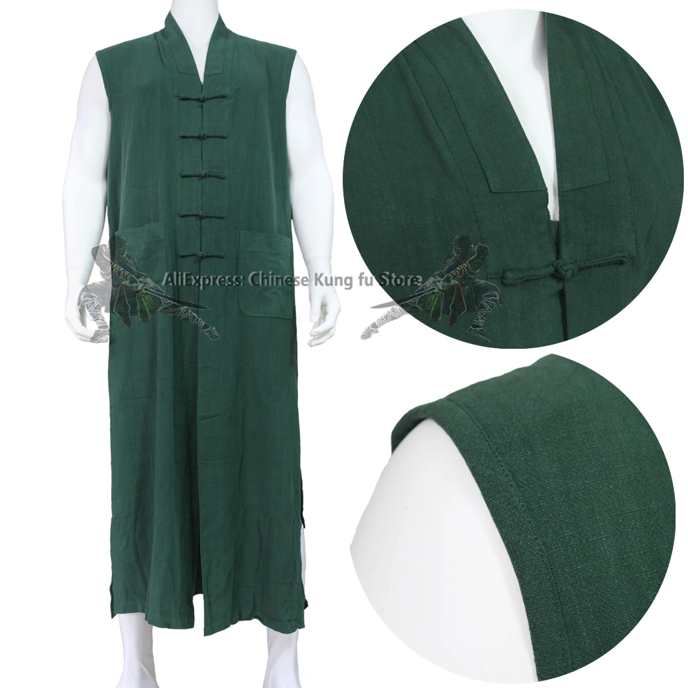 Custom 20 Colors Soft Cotton Buddhist Meditation Robe Long Vest Shaolin Monk Kung fu Suit Martial arts Tai Chi Uniform
Custom 20 Colors Soft Cotton Buddhist Meditation Robe Long Vest Shaolin Monk Kung fu Suit Martial arts Tai Chi Uniform