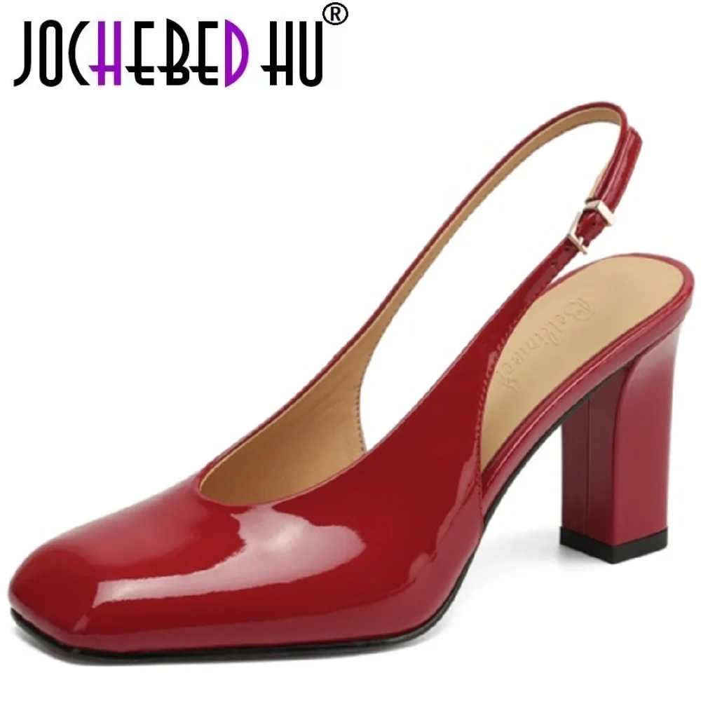【JOCHEBED HU】Women Handmade Genuine Leather Block Heel Slingbacks Shoes Sandals Closed Toe Party Wedding Ladies Dress Shoes
【JOCHEBED HU】Women Handmade Genuine Leather Block Heel Slingbacks Shoes Sandals Closed Toe Party Wedding Ladies Dress Shoes