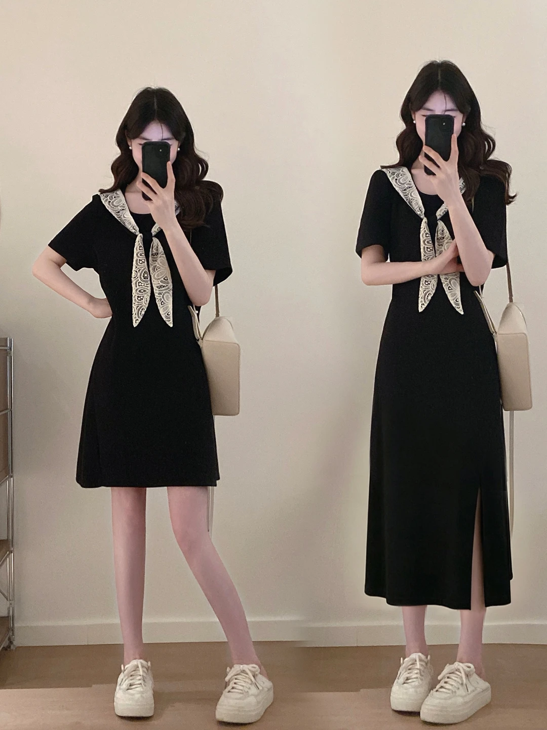 Slimming Large Size Lace Design Casual Summer Dress Women's Shoulder Shawl Hepburn Style A-Line Skirt Breathable Short Sleeve
Slimming Large Size Lace Design Casual Summer Dress Women's Shoulder Shawl Hepburn Style A-Line Skirt Breathable Short Sleeve