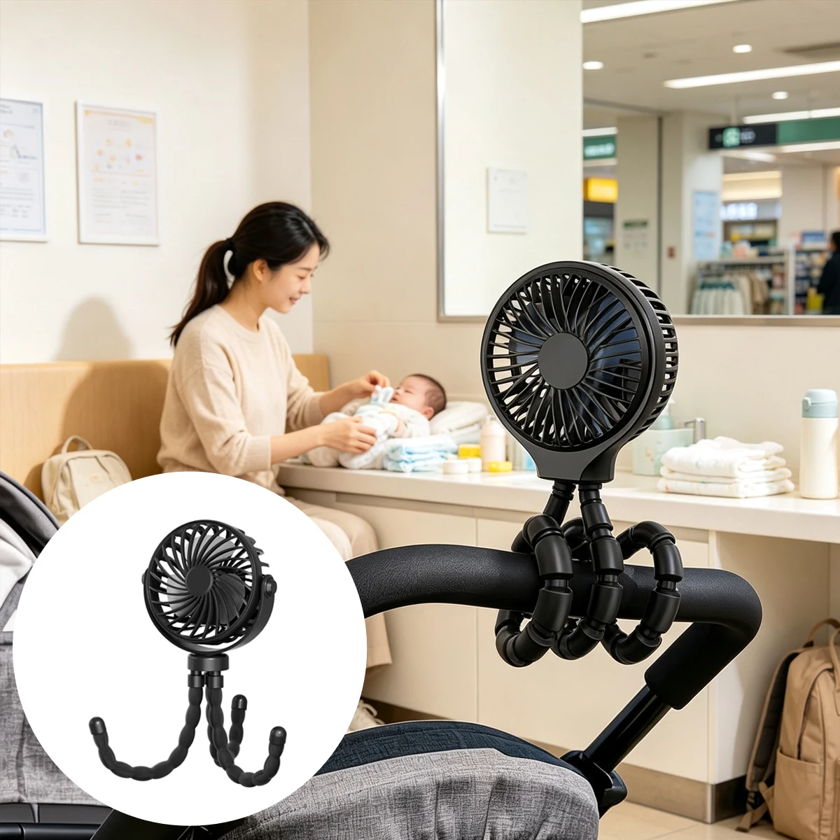 Portable Clip Fan Stroller USB Charging 360° Rotation Home Appliances Mini Fans Rechargeable Claw Neck Cooling Type
Portable Clip Fan Stroller USB Charging 360° Rotation Home Appliances Mini Fans Rechargeable Claw Neck Cooling Type
