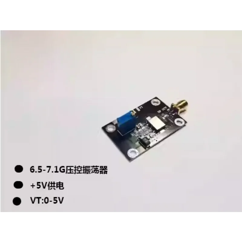 7GHz Dot Frequency 6.5-7.1G RF Voltage Controlled Oscillator RF VCO Linear Frequency Modulation Module Broadband VCO
7GHz Dot Frequency 6.5-7.1G RF Voltage Controlled Oscillator RF VCO Linear Frequency Modulation Module Broadband VCO