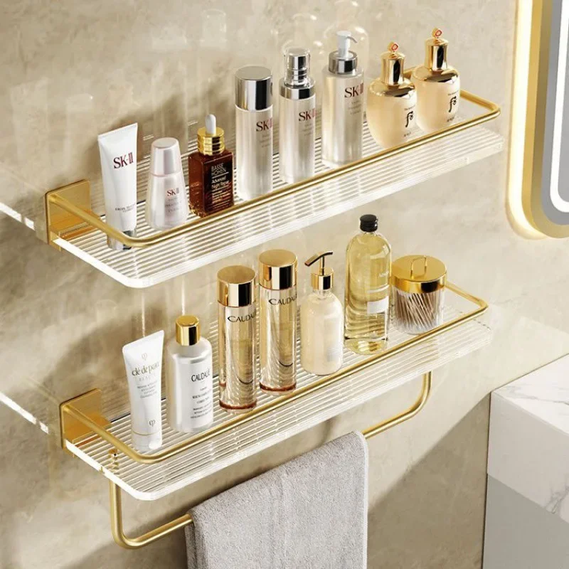 No punching bathroom rack toilet hand wash sink acrylic gold toilet toilet towel storage
No punching bathroom rack toilet hand wash sink acrylic gold toilet toilet towel storage