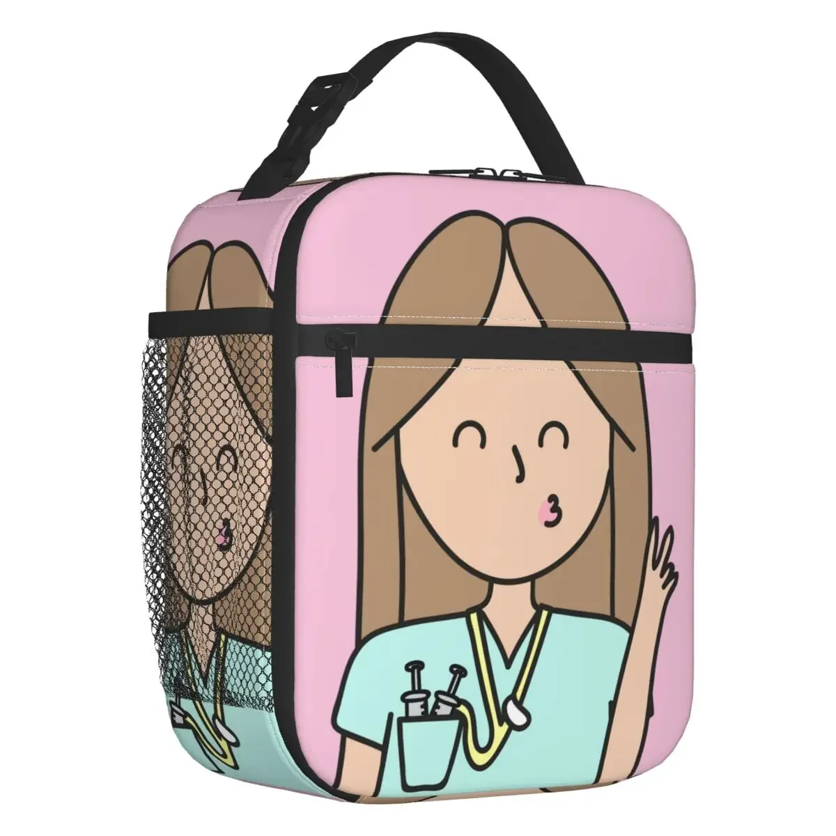 Custom Enfermera En Apuros Doctor Nurse Medical Thermal Insulated Lunch Bag Women Tote for Camping Travel Food Bento Box
Custom Enfermera En Apuros Doctor Nurse Medical Thermal Insulated Lunch Bag Women Tote for Camping Travel Food Bento Box
