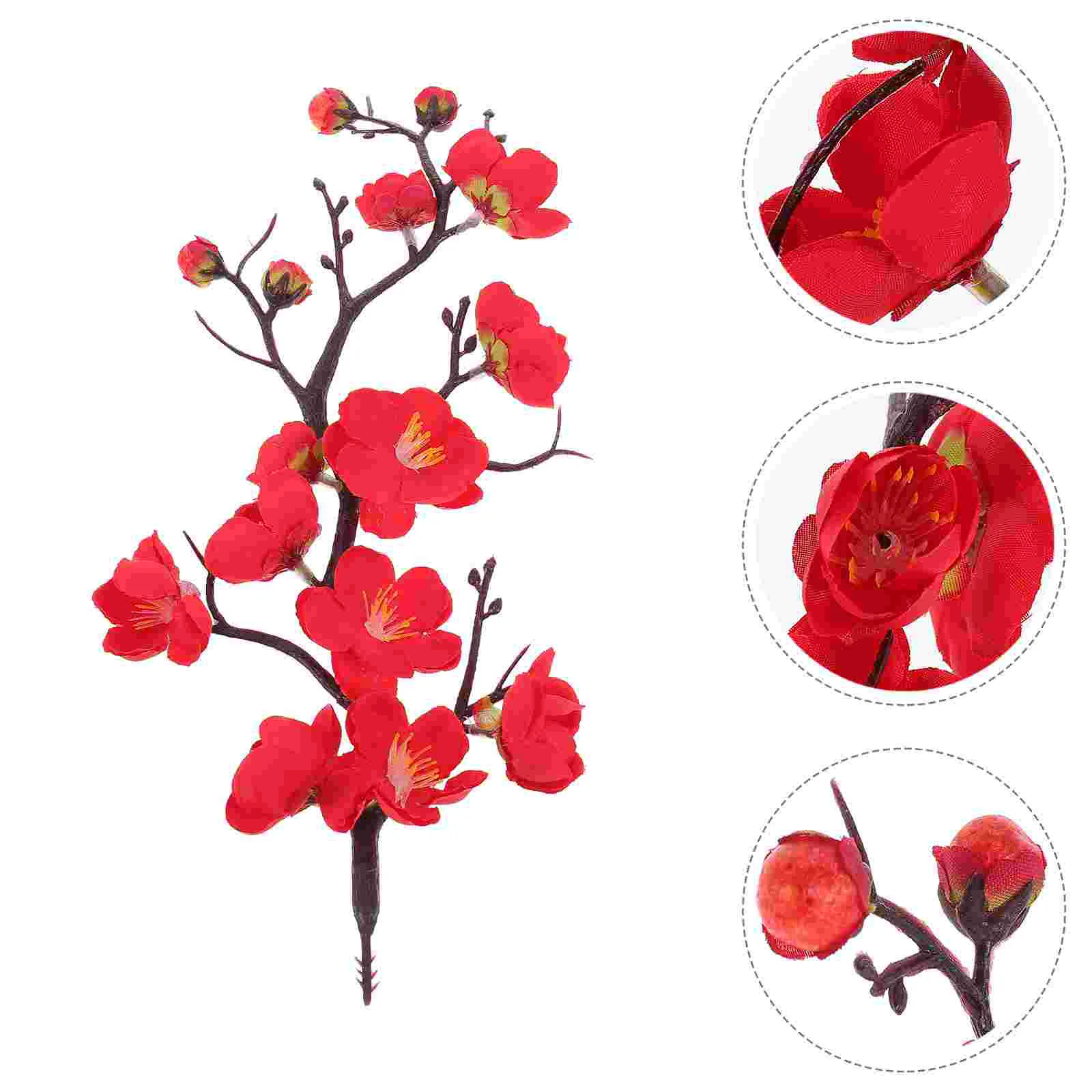 5 Pcs Artificial Wintersweet Flowers Fake Plant Decor Plum Silk Red Bride Decorative
5 Pcs Artificial Wintersweet Flowers Fake Plant Decor Plum Silk Red Bride Decorative