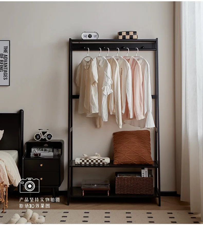 Solid wood bedroom floor to ceiling coat rack household simple vertical hanger clothes rack at the end of the bed
Solid wood bedroom floor to ceiling coat rack household simple vertical hanger clothes rack at the end of the bed
