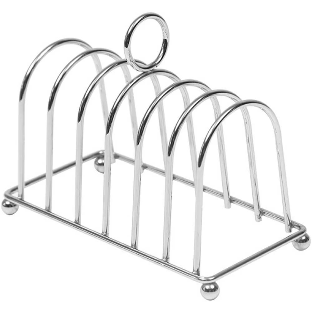 Toast Sandwich Bread Holder Stainless Steel Stand Countertop Desktop Kitchen Rack Silver Reusable
Toast Sandwich Bread Holder Stainless Steel Stand Countertop Desktop Kitchen Rack Silver Reusable