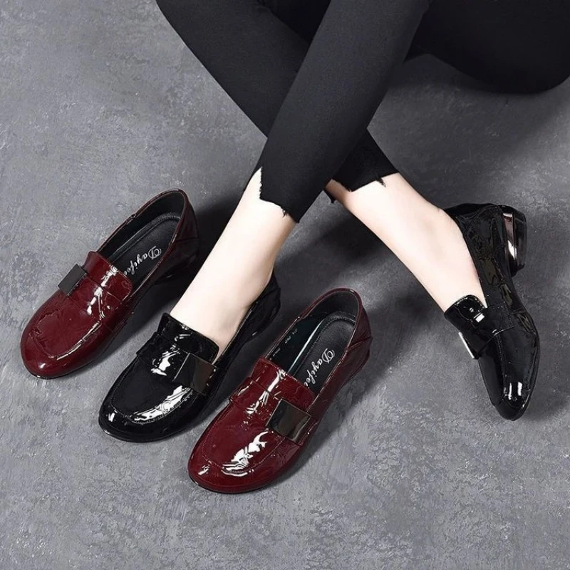 Women Casual Low Heel Shoes PU Pointed Toe Medium Opening Square Heel Rubber Sole Low Top Slip On Comfort Daily Footwear
Women Casual Low Heel Shoes PU Pointed Toe Medium Opening Square Heel Rubber Sole Low Top Slip On Comfort Daily Footwear