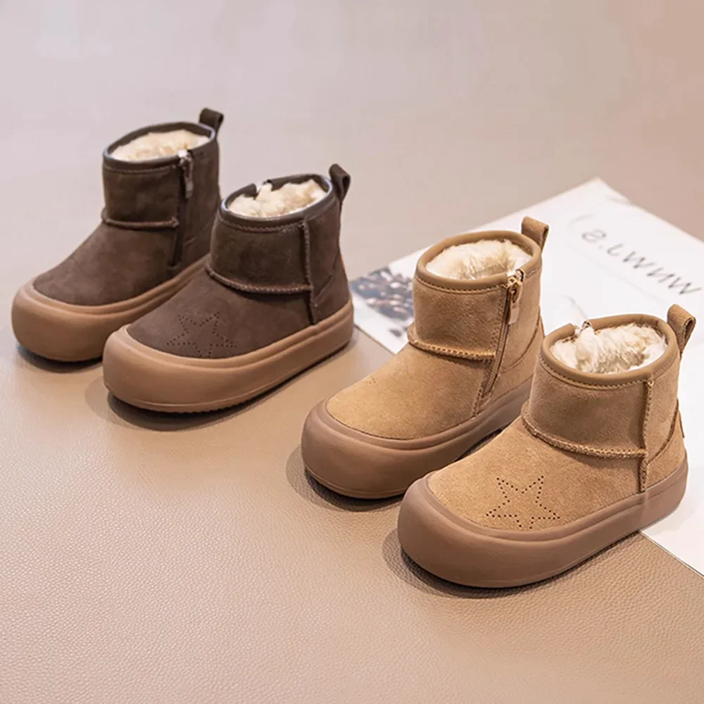 Children Winter Casual Snow Boots Boy PU Leather Vintage Girl Plush Boots Waterproof Soft-soled Casual Shoes Kids Cotton Shoes
Children Winter Casual Snow Boots Boy PU Leather Vintage Girl Plush Boots Waterproof Soft-soled Casual Shoes Kids Cotton Shoes