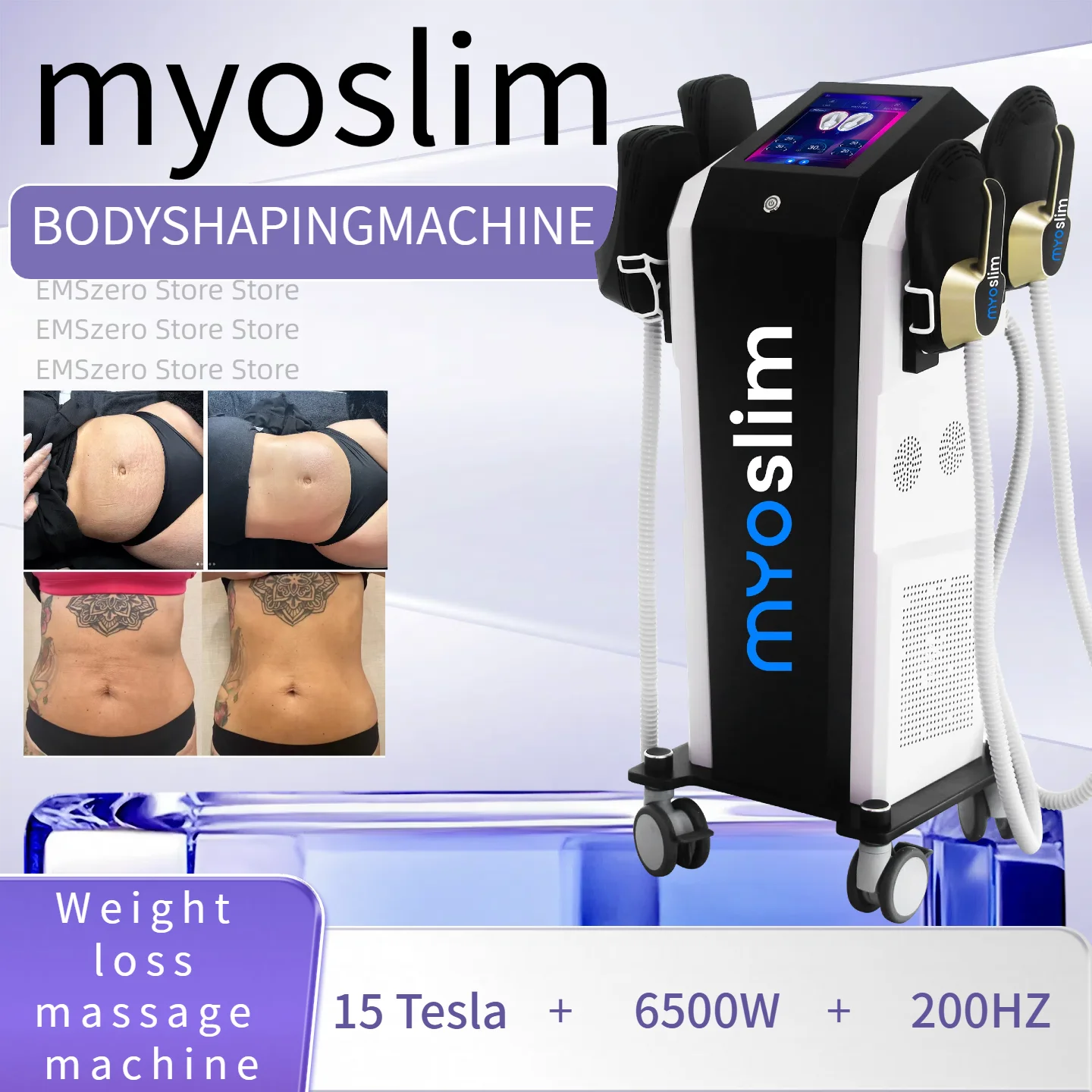 EMS Body Sculpt Machine 15 Tesla 6500w Fat Burning EMS Body Sculpting Electromagnetic Stimulate Muscle Shaping Machine
EMS Body Sculpt Machine 15 Tesla 6500w Fat Burning EMS Body Sculpting Electromagnetic Stimulate Muscle Shaping Machine
