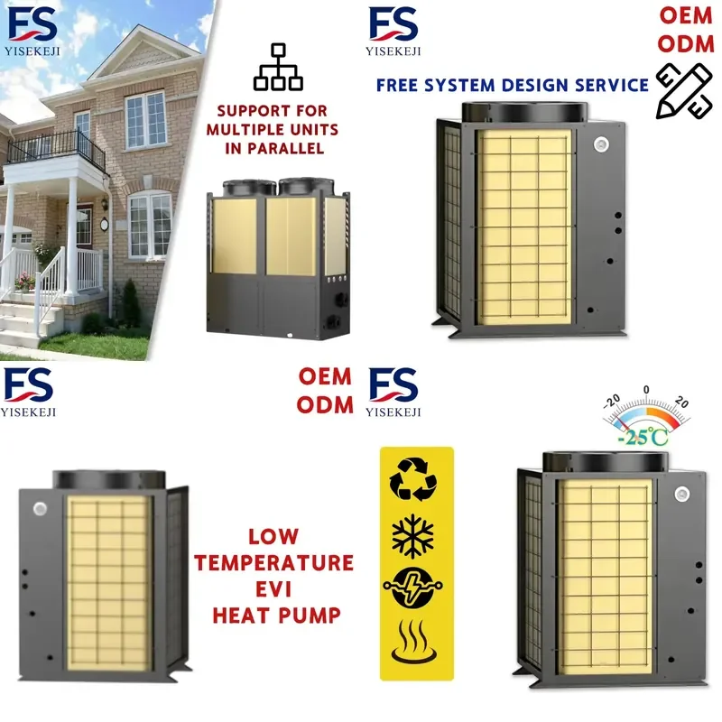 AP01 Electric Air Source Heat Pump for 220V 10.5kW EVI -25C Low Temperature Air Water Heater Eco Friendly Residential
AP01 Electric Air Source Heat Pump for 220V 10.5kW EVI -25C Low Temperature Air Water Heater Eco Friendly Residential