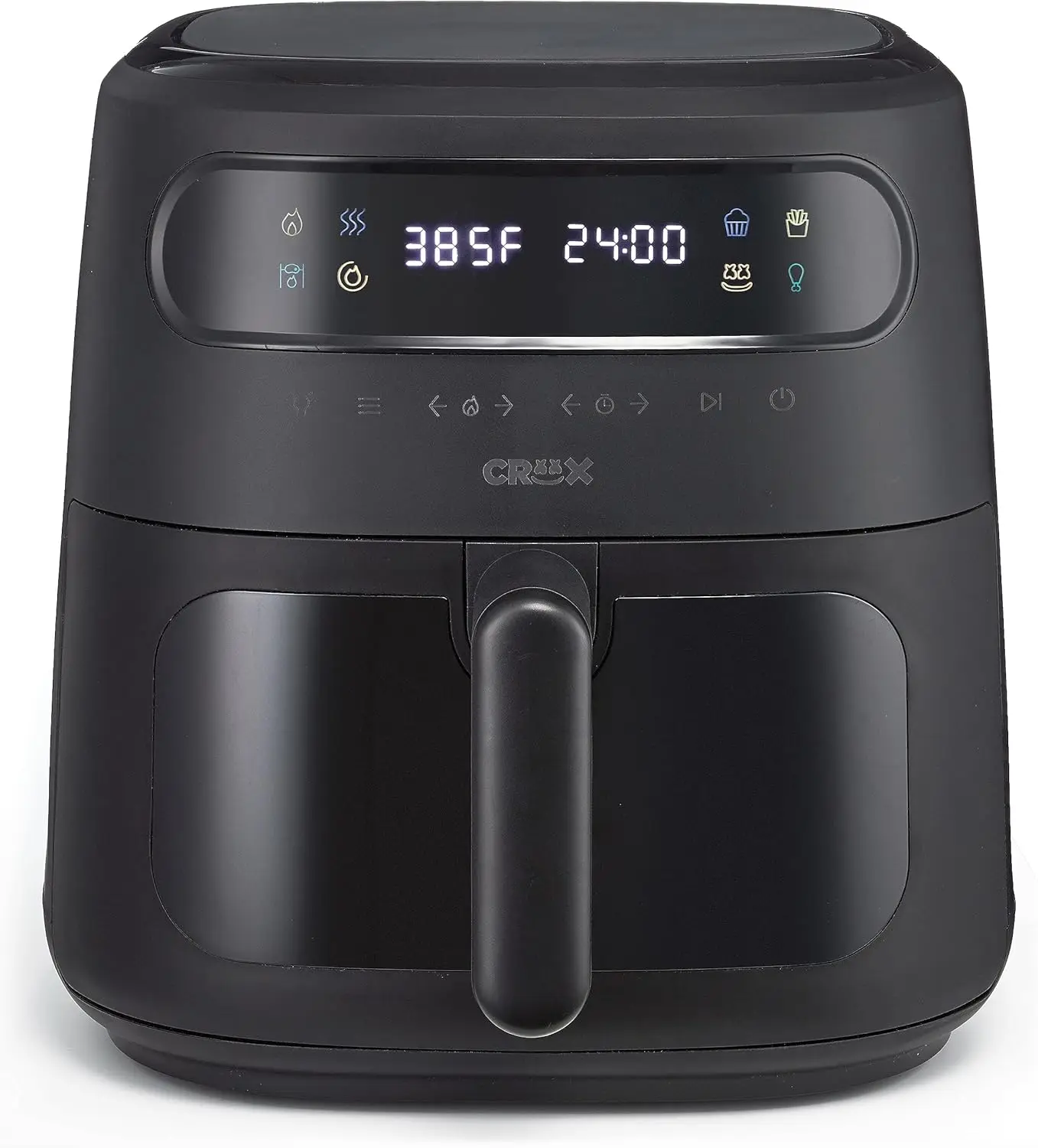 8.0 QT Digital Air Fryer with TurboCrisp, Touch Screen, Timer, Auto Shut-off, Programmable, Silicone Liner, Black
8.0 QT Digital Air Fryer with TurboCrisp, Touch Screen, Timer, Auto Shut-off, Programmable, Silicone Liner, Black