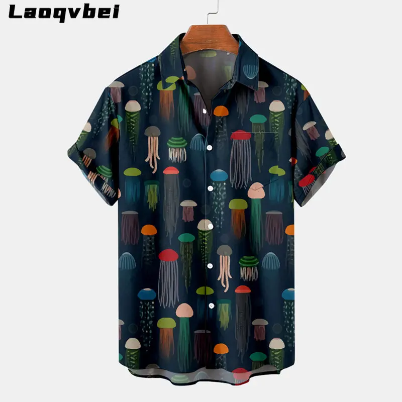 4XL 2023 New Arrival Jellyfish 3D Print Loose Short Sleeve Shirt for Men, Casual Beach Shirts Camisa Masculina
4XL 2023 New Arrival Jellyfish 3D Print Loose Short Sleeve Shirt for Men, Casual Beach Shirts Camisa Masculina