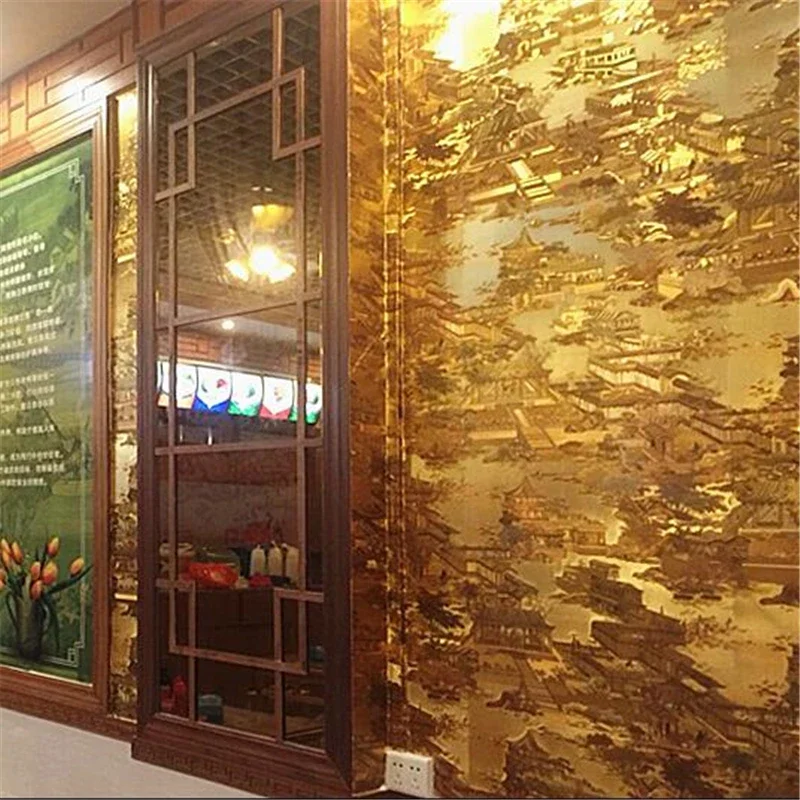 Qingming Shanghe Tu Wallpaper Self adhesive Gold Wallpaper Xiangyun Gold Foil New Chinese Buddhist Hall TV Background Wall paper
Qingming Shanghe Tu Wallpaper Self adhesive Gold Wallpaper Xiangyun Gold Foil New Chinese Buddhist Hall TV Background Wall paper