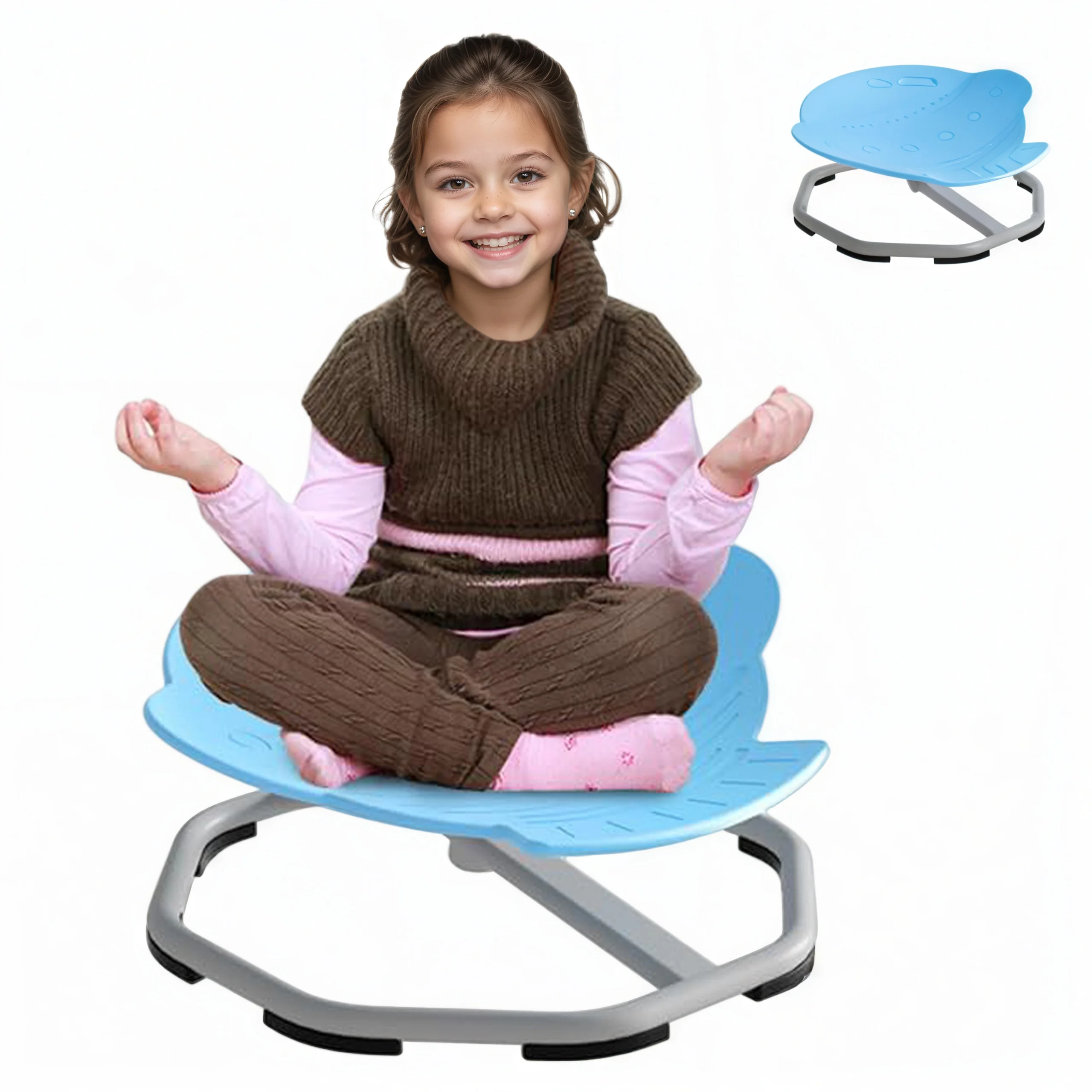 Kids Sensory Swivel Chair, Spinning Chair for Autistic Kids, Sensory Toy for ADHD Children, Training Body Coordination
Kids Sensory Swivel Chair, Spinning Chair for Autistic Kids, Sensory Toy for ADHD Children, Training Body Coordination